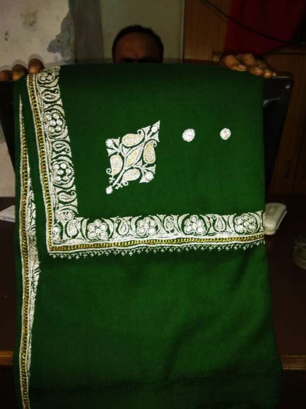 Handmade Green Kashmiri Shawl