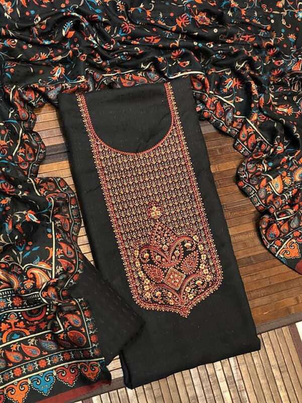 Digital Print Kashmiri Embroidery Suit