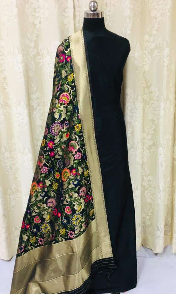 Traditional Banarasi Suit Material Set
