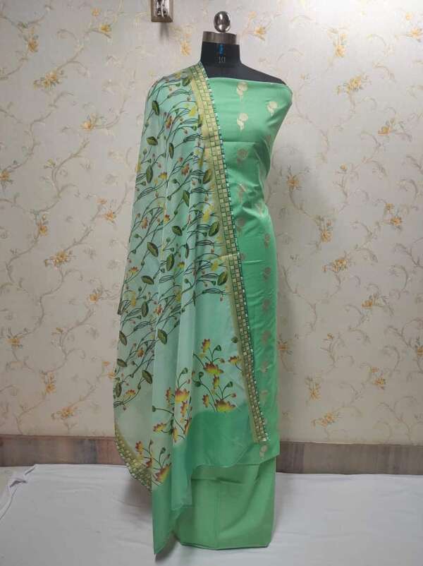 Chanderi Silk Suit Fabric
