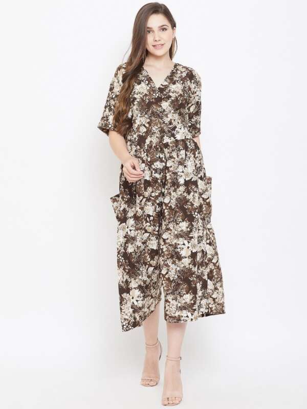 Brown Jumpsuit with pockets