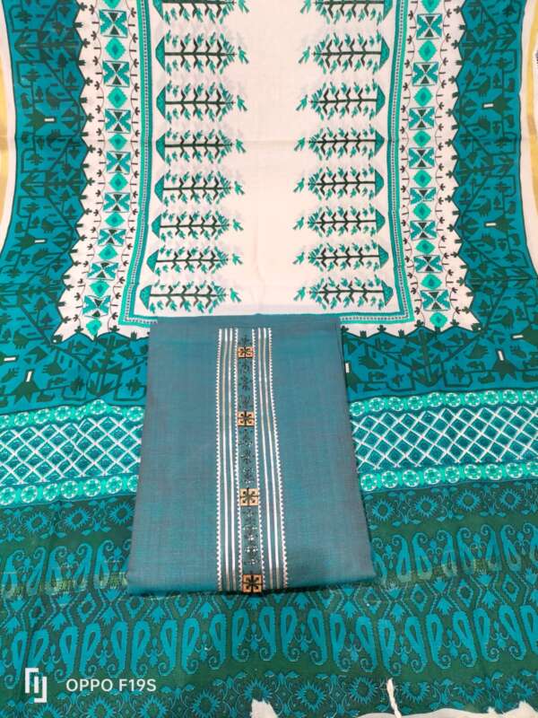 Cotton Patchwork Artistry Suit